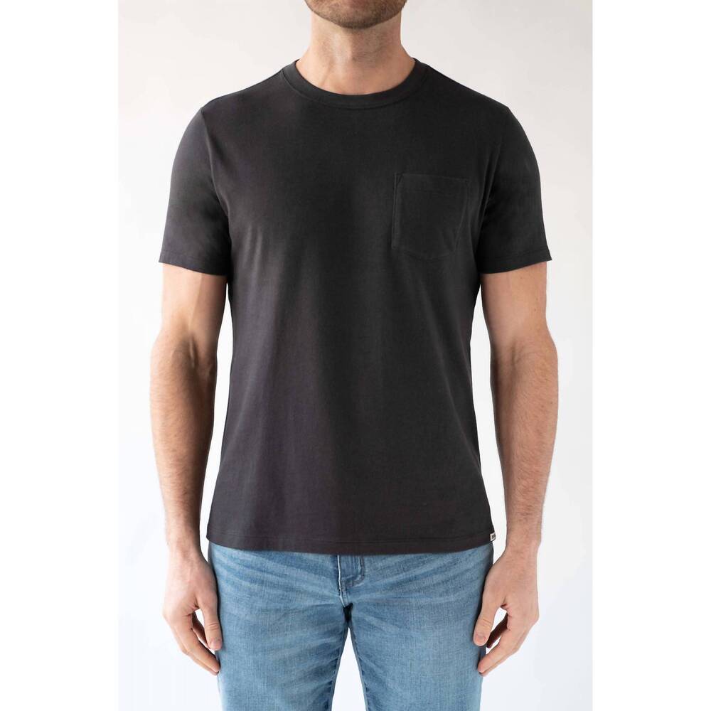 NEW DEVIL-DOG short sleeve pocket tee in coal